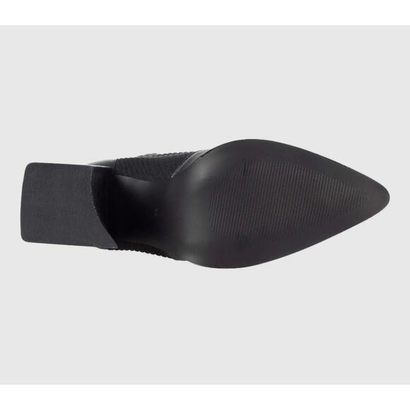 Steve Madden Black Leather Pointed Toe Tackle Ankle Boots Size 9 - Picture 4 of 14